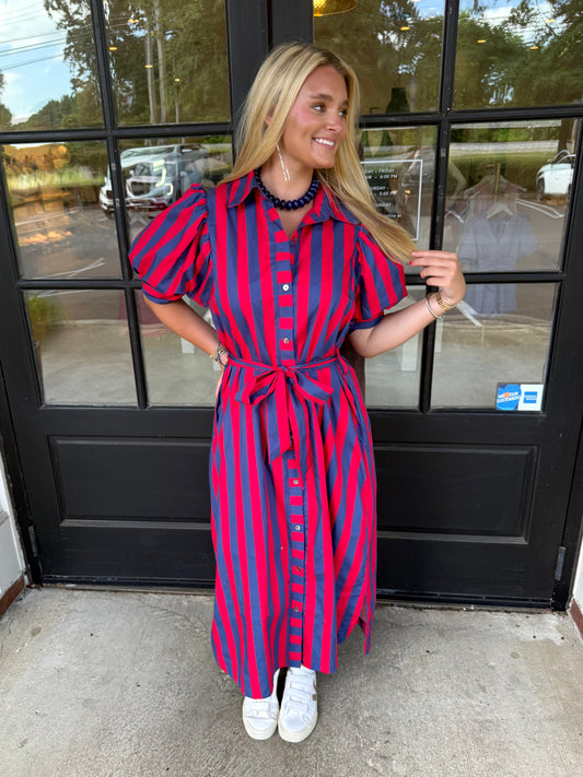 Ole Miss Stripe Maxi