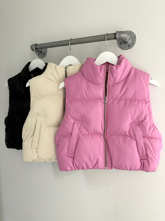 Kylie Puffer Vest (4 colors)