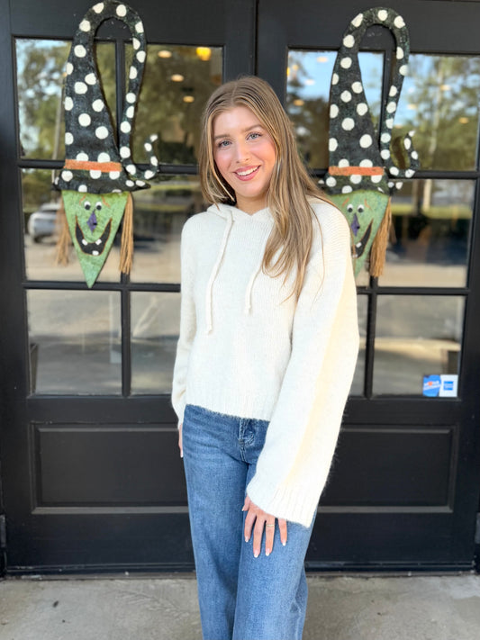 Ivory Hoodie Sweater
