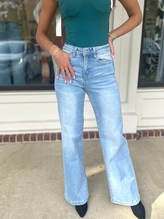 Opt High Rise Wide Leg Jean