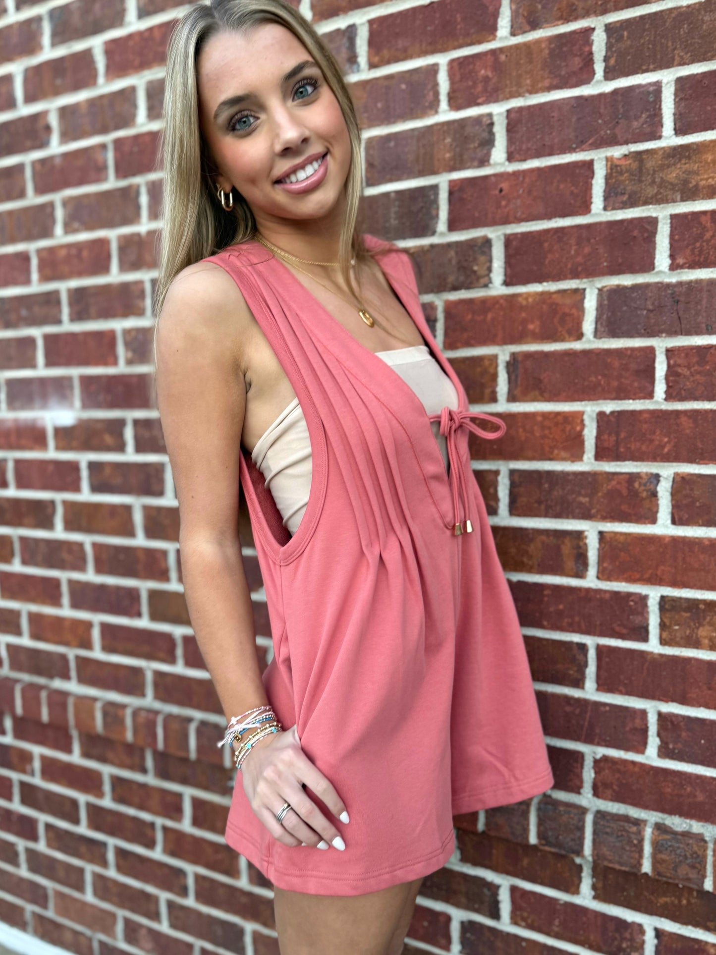 Brick Knit Romper