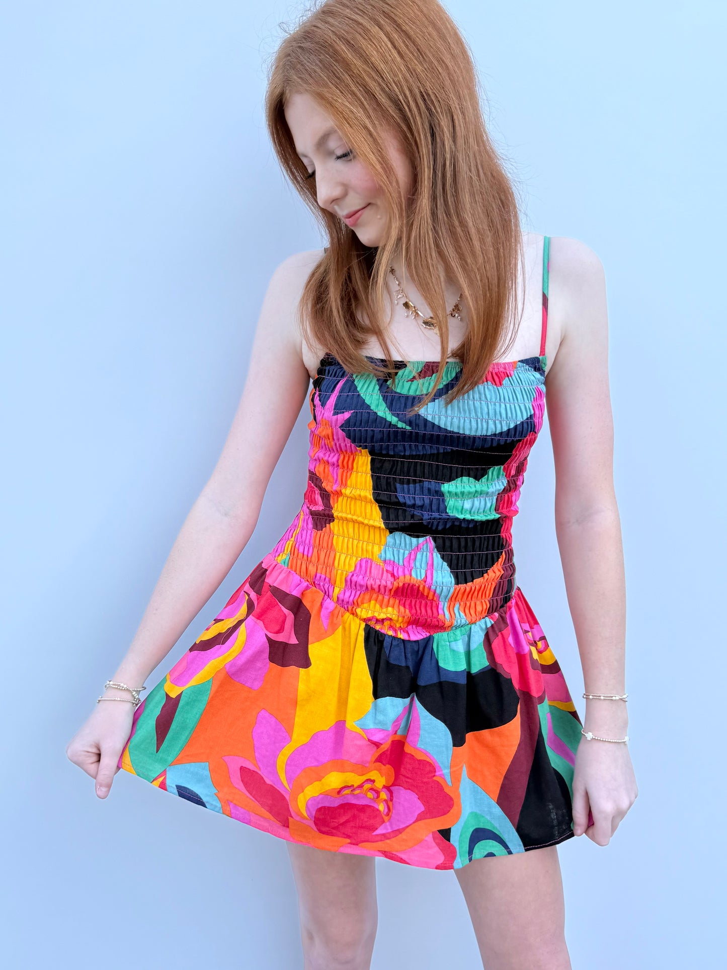 Bright Multi Smock Mini