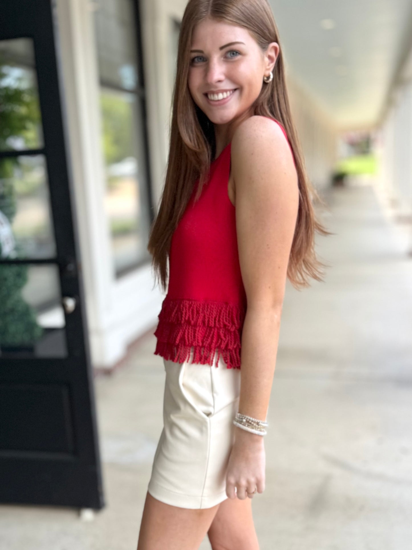 Knit Crop Top with Fringe (3 Colors)