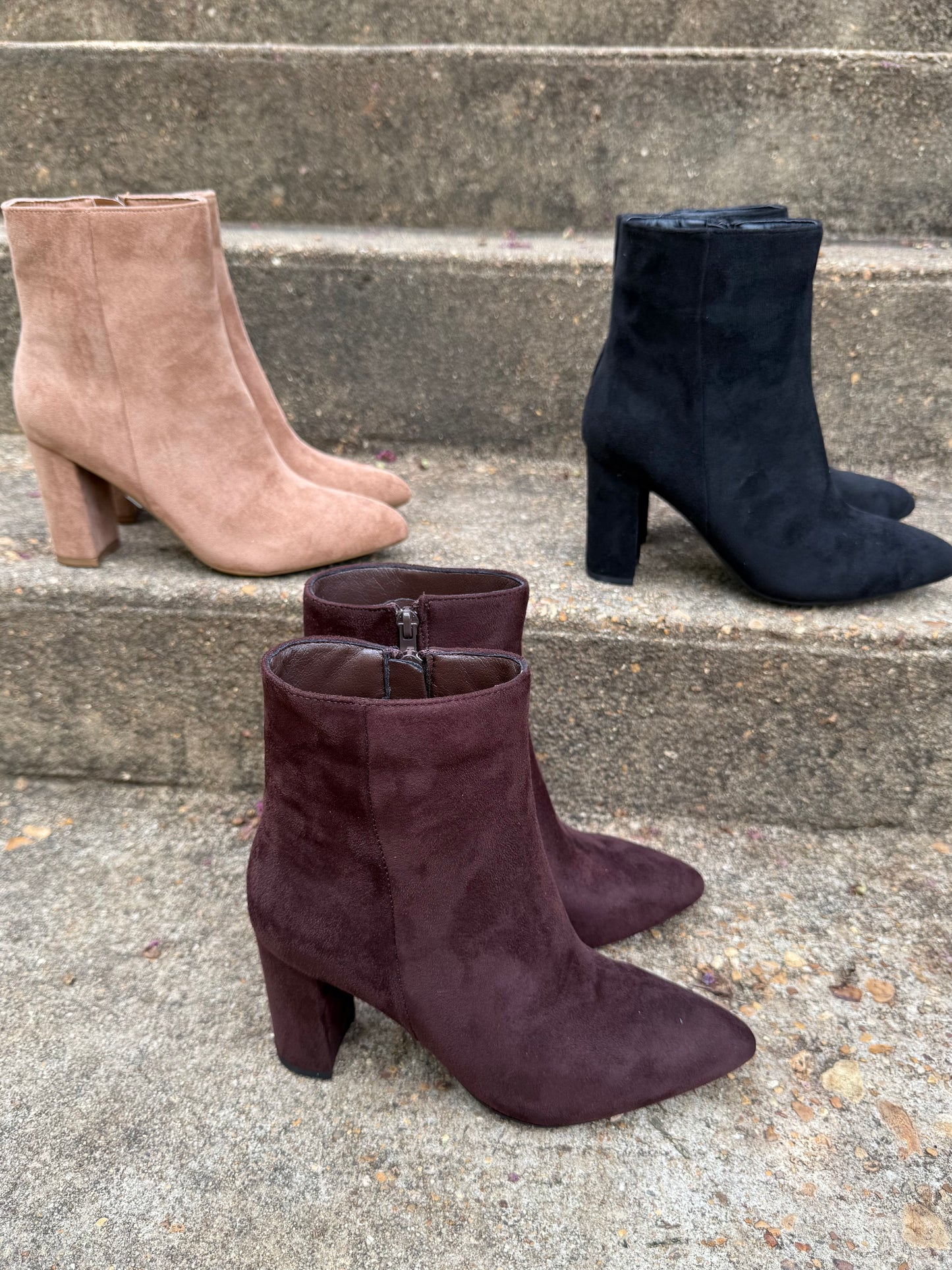 Skyelar Suede Bootie (3 colors)