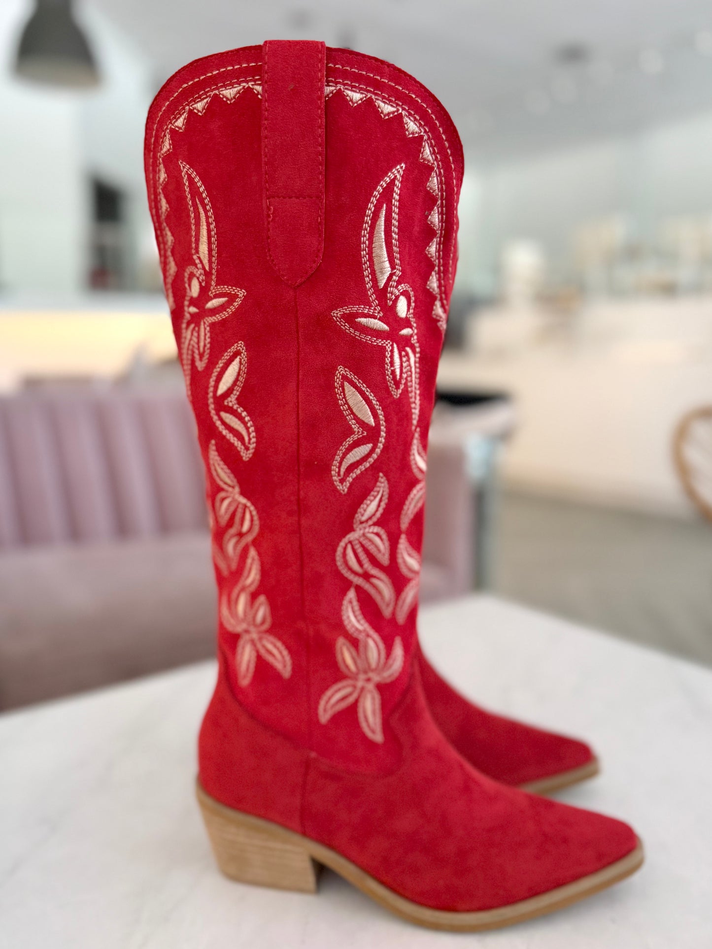 Red Stitch Western Tall Boot