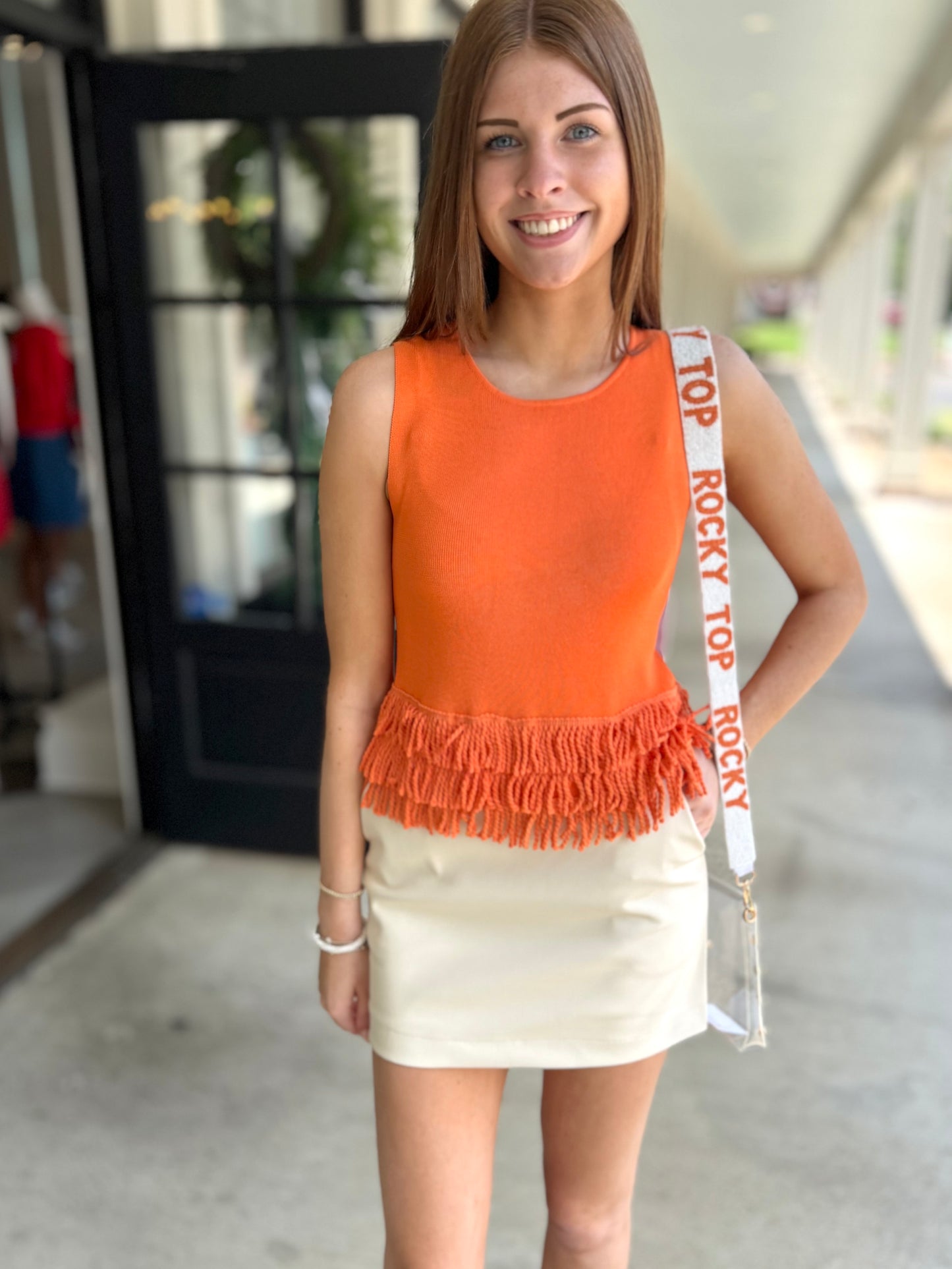 Knit Crop Top with Fringe (3 Colors)