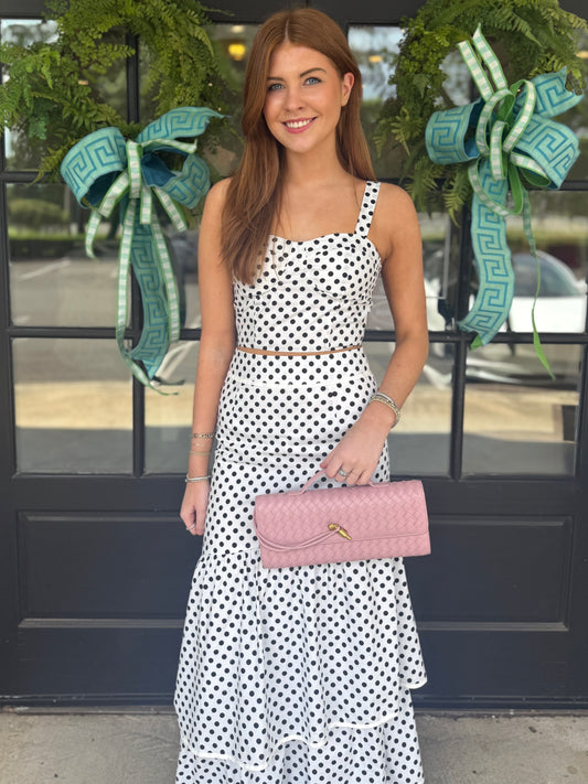 Classic Dot Tiered Skirt