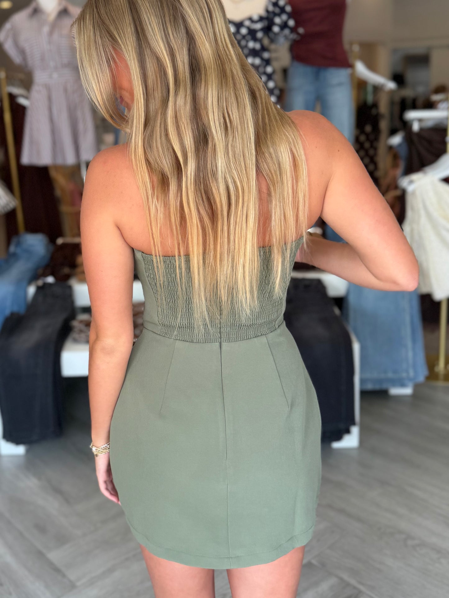 Strapless Casual Mini