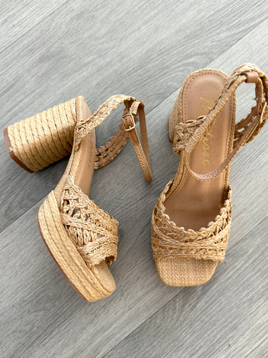 Olivia Espadrille Platform Heel