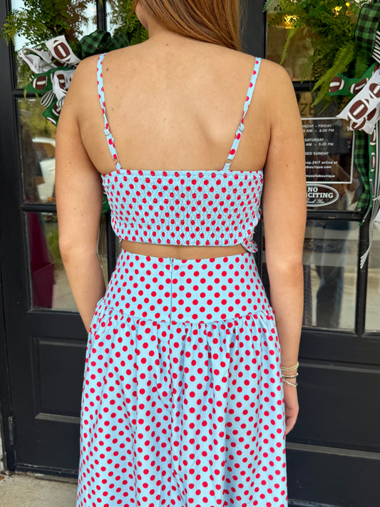 Polka Dot Max Skirt