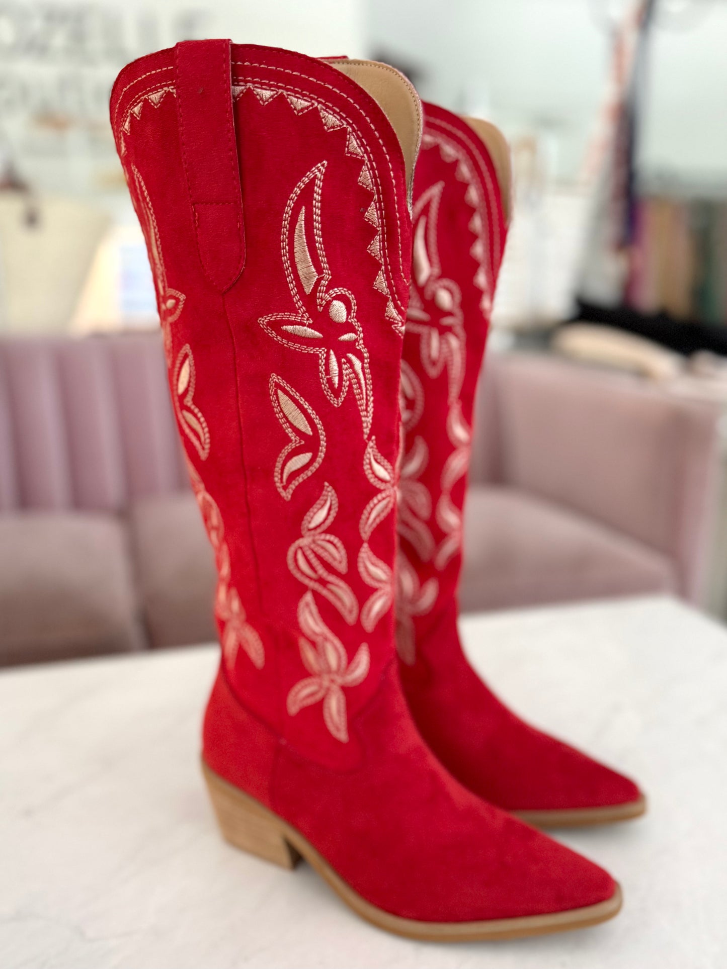 Red Stitch Western Tall Boot