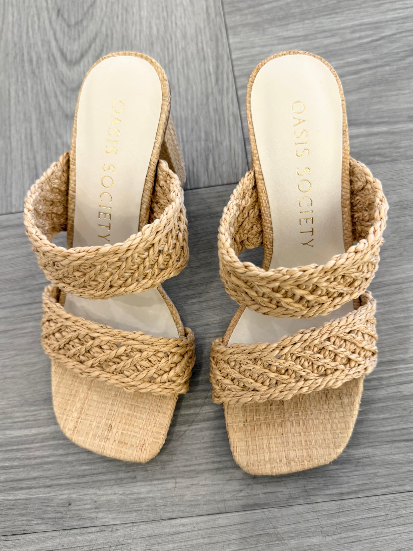 Barbara Double Band Heel in Wheat