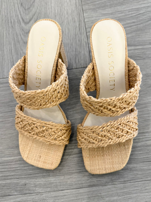 Barbara Double Band Heel in Wheat