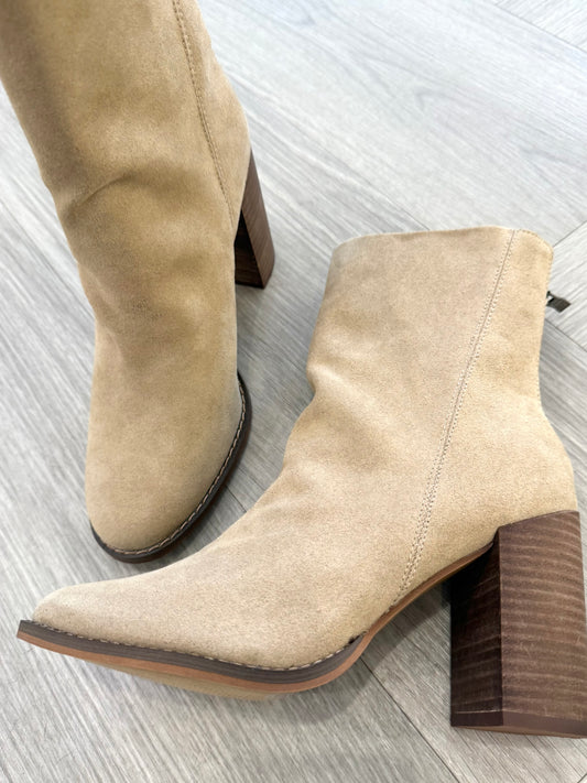 Maxine Suede Heel Bootie (2 colors)