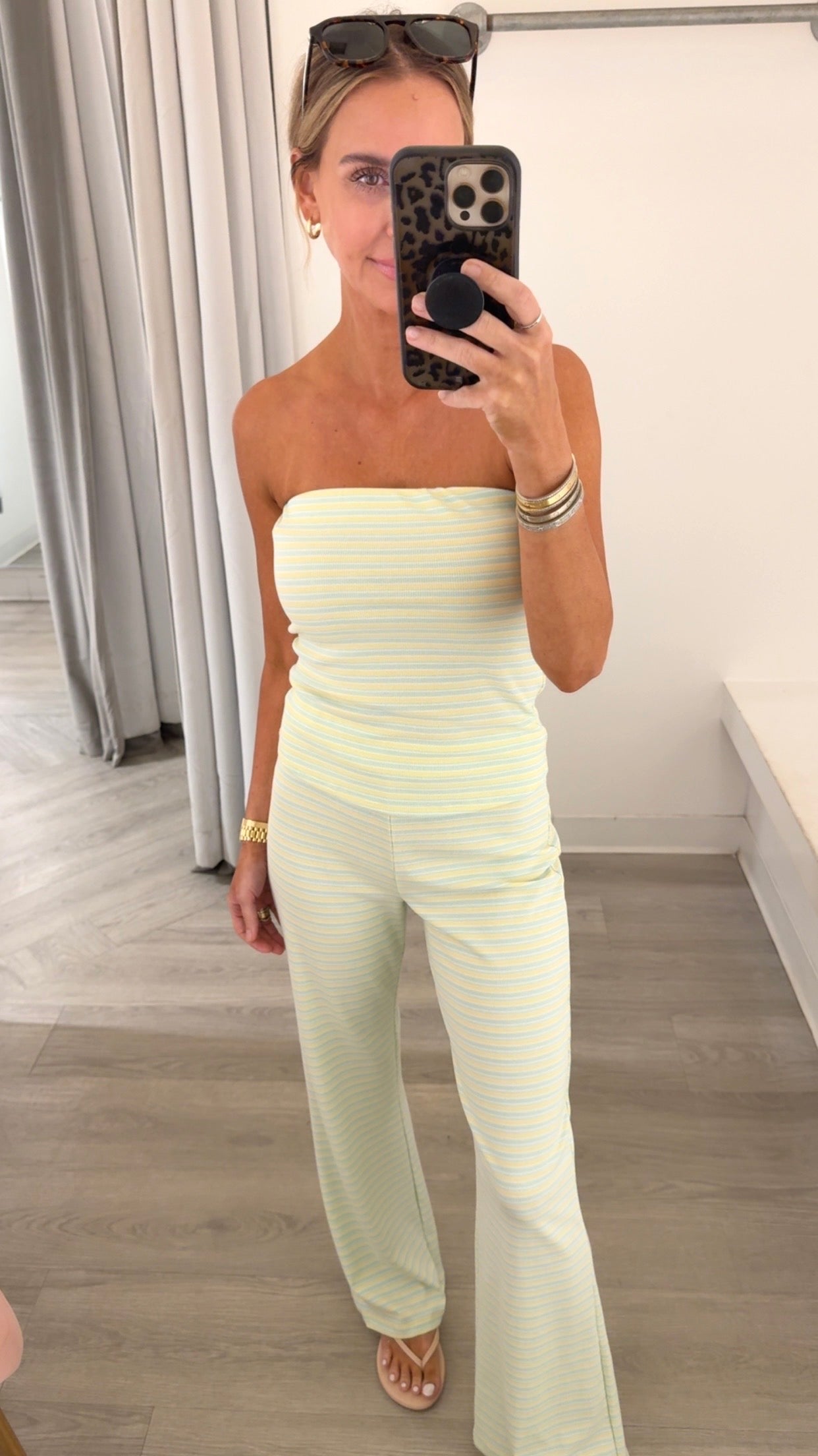 Lemonade Stripe Tube Top