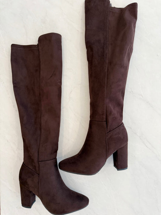 Kyla Knee High Suede Boot (3 colors)