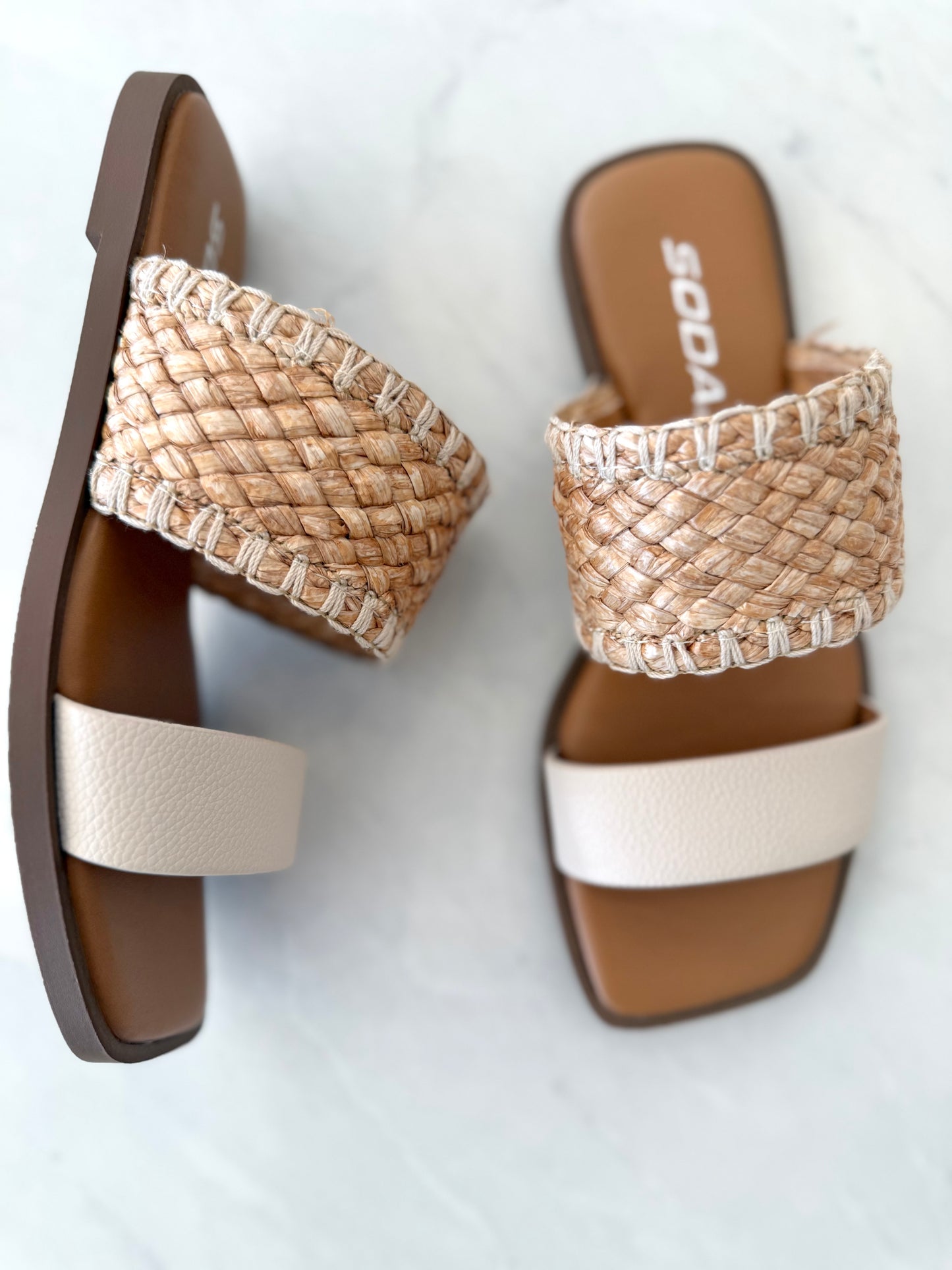 Raffia Strap Sandal