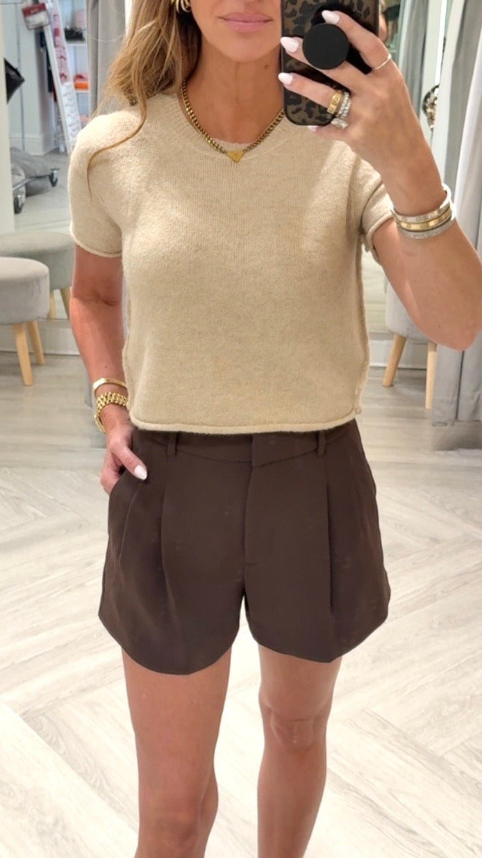 Cropped Simple Sweater (4 colors)