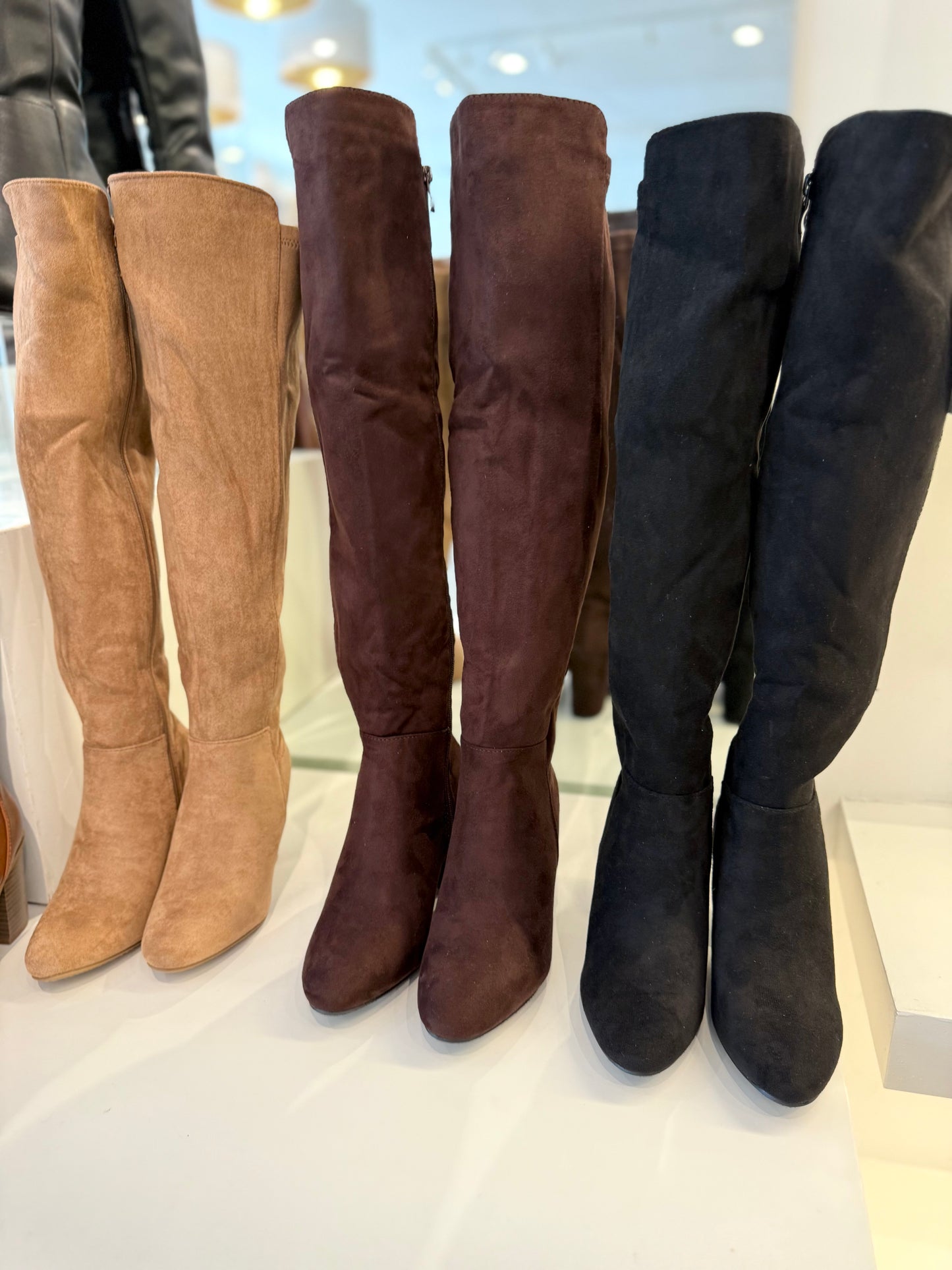 Kyla Knee High Suede Boot (3 colors)