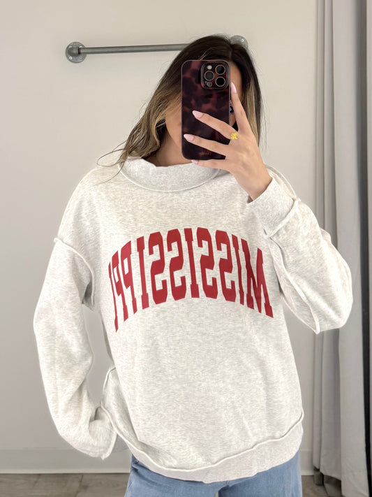 MS Reversible Mockneck Sweatshirt