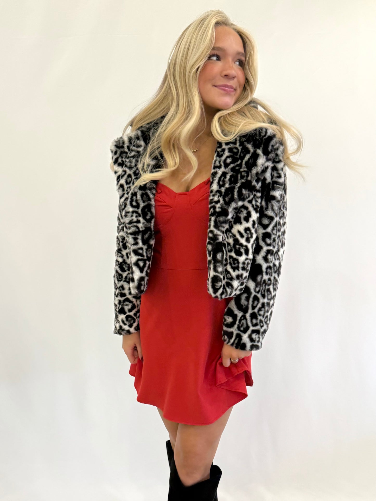 Leopard Soft Crop Jacket