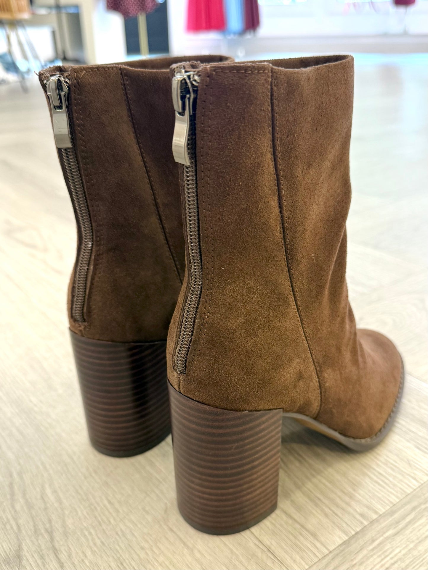 Maxine Suede Heel Bootie (2 colors)