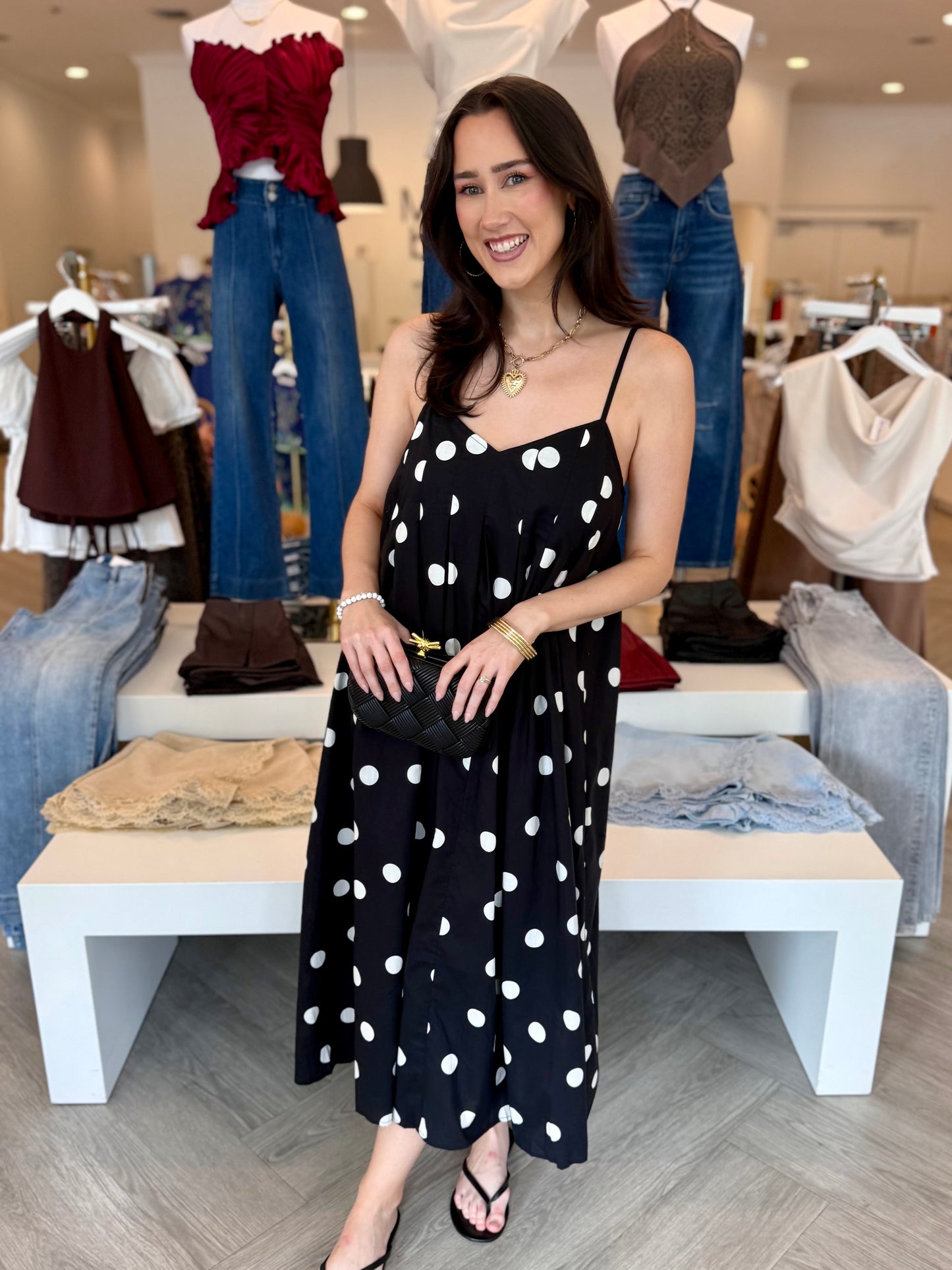 Black Polka Dot Dress