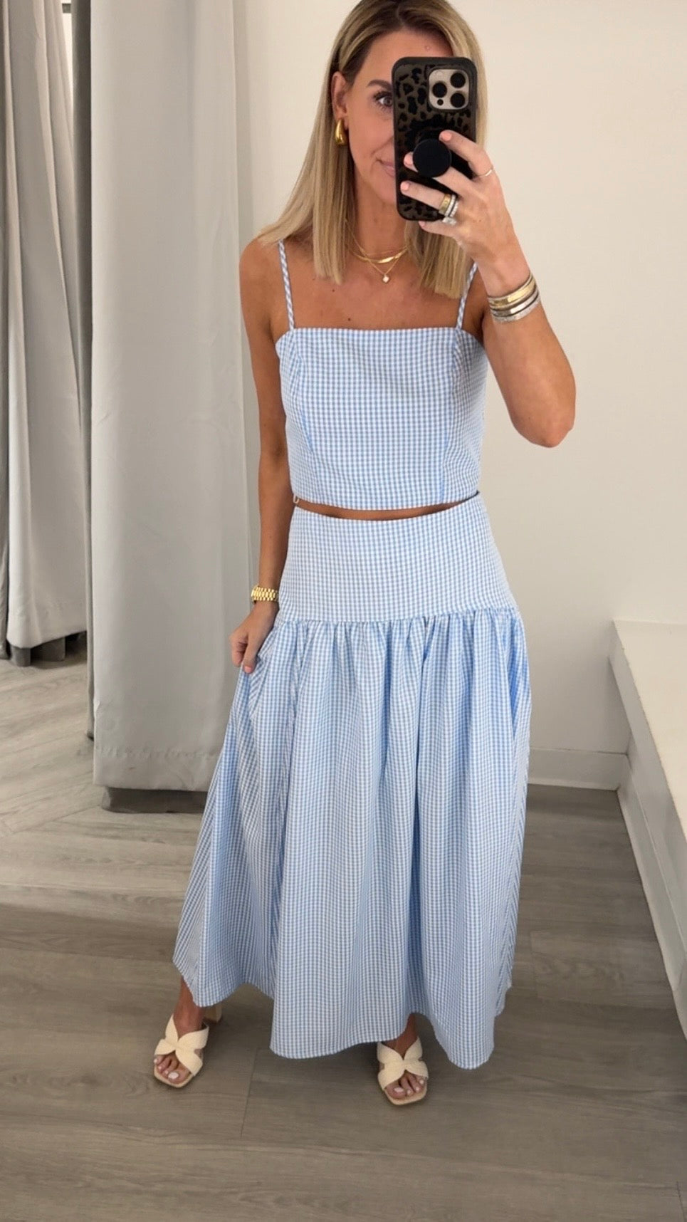Gingham Top  (5 Colors)