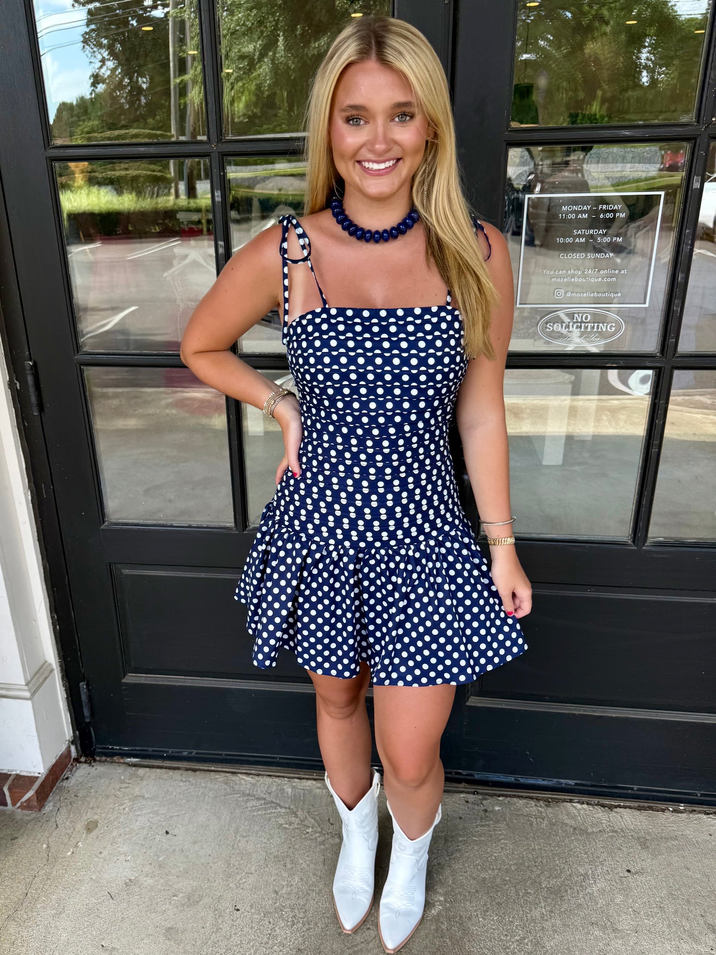Polka Dot Pleated Mini (4 colors)