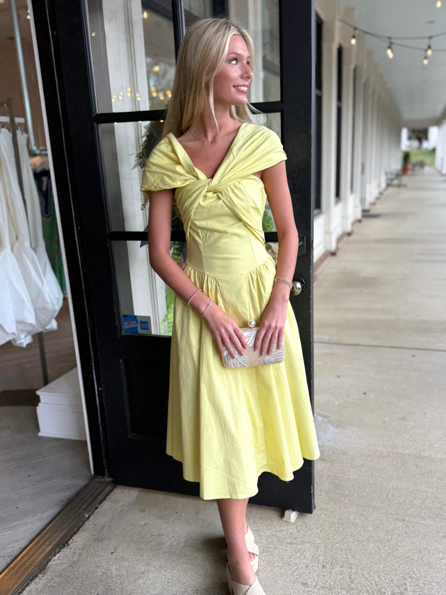 Lemon Twisted Bust O/S Midi