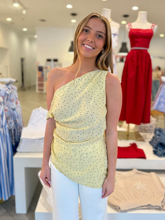 Butter Polka Dot Tunic Top