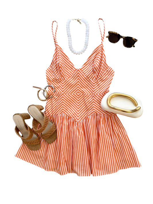 Sunny Escape Stripe Dress (3 colors)