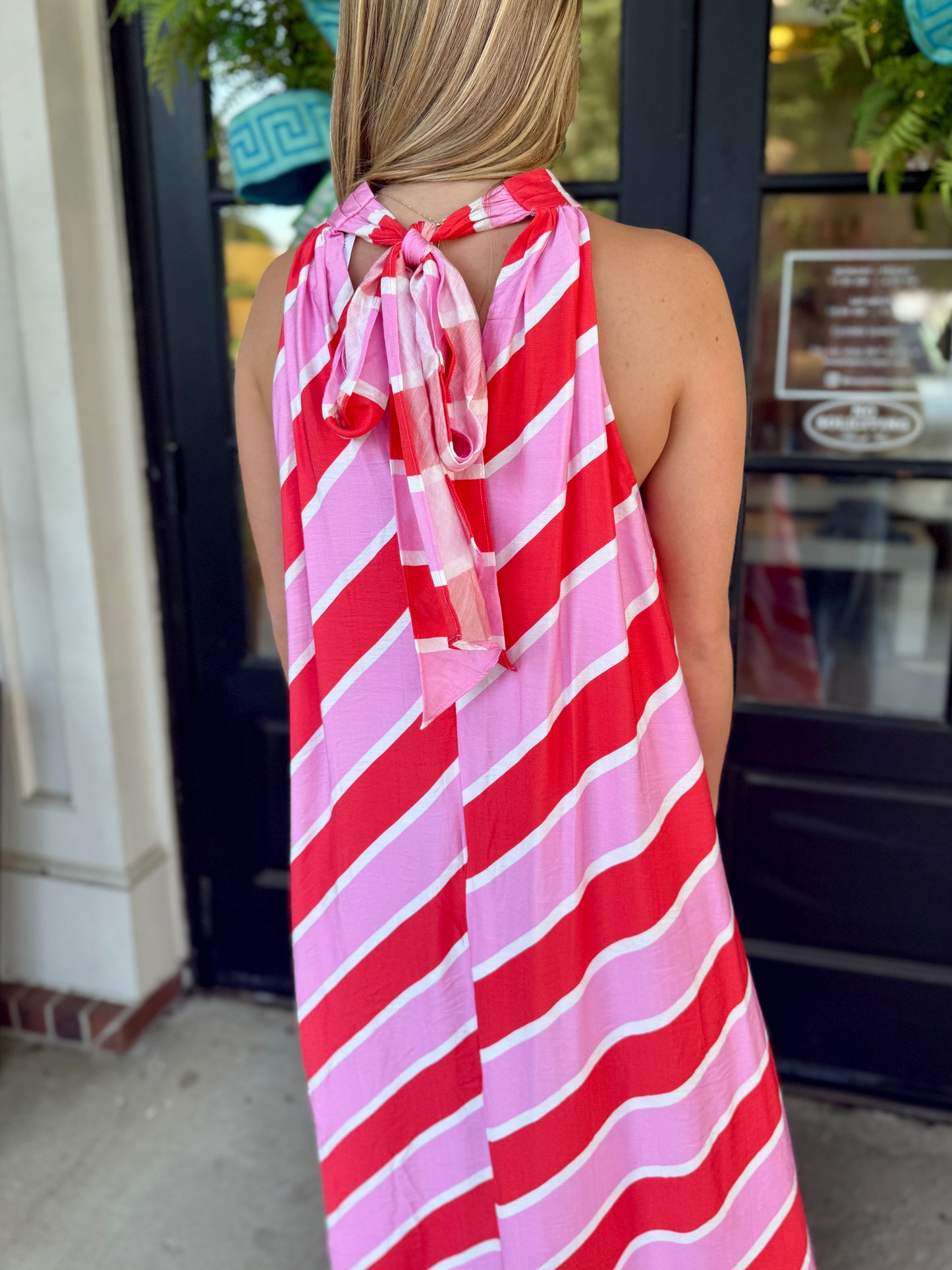 Orange Pink Swirly Maxi