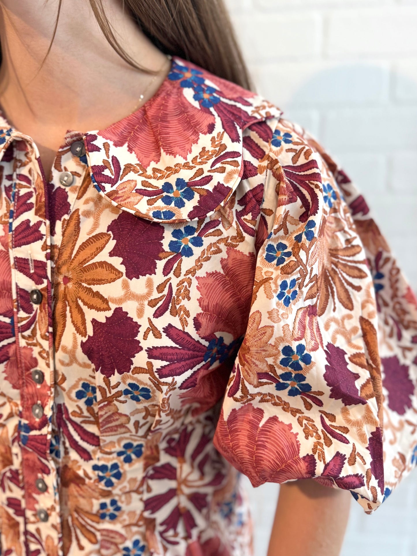 Autumn Leaves Collared Mini