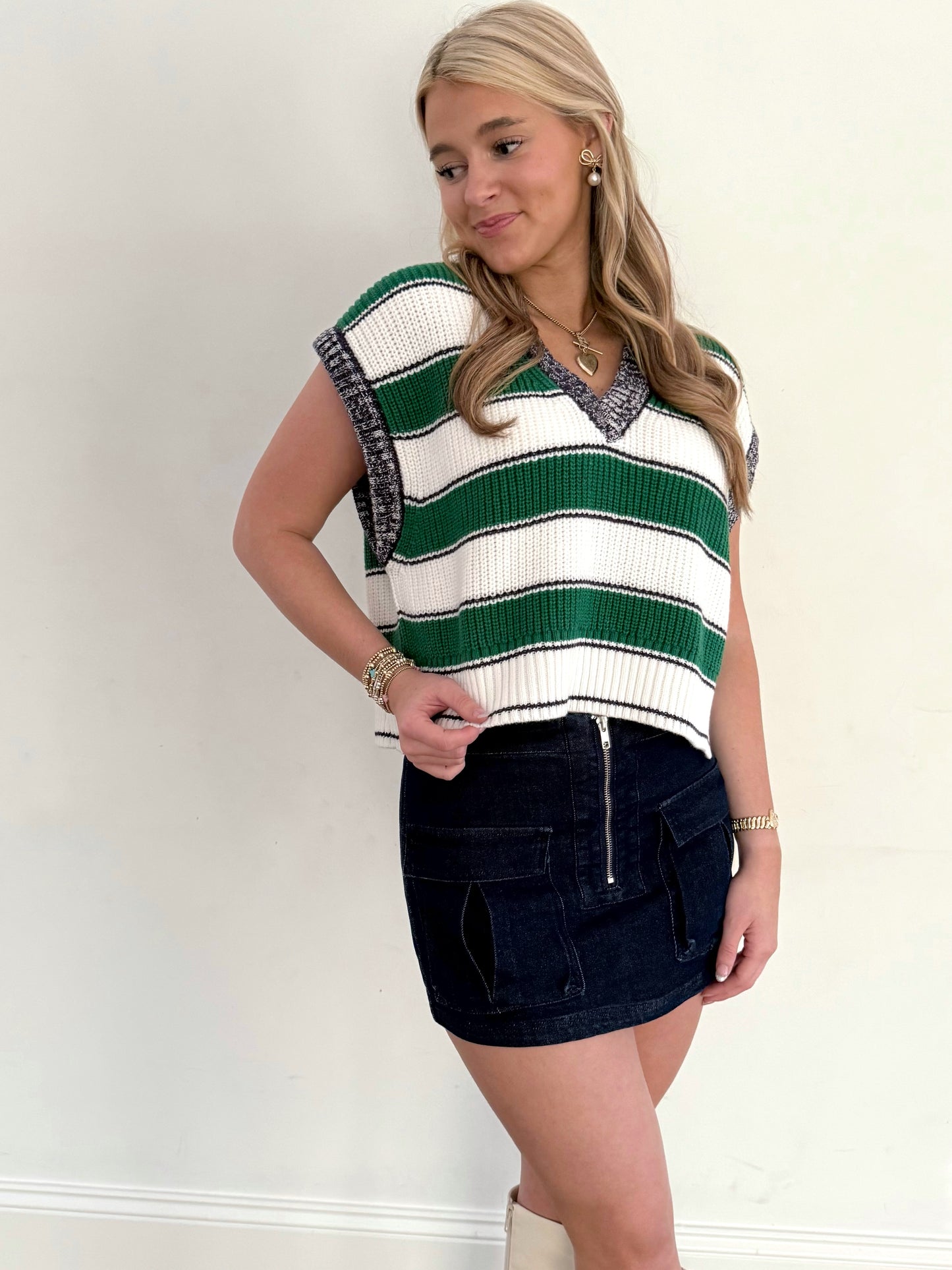 Sailor Stripe Border Sweater