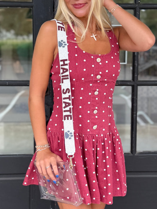 HAIL STATE Beaded Purse Strap