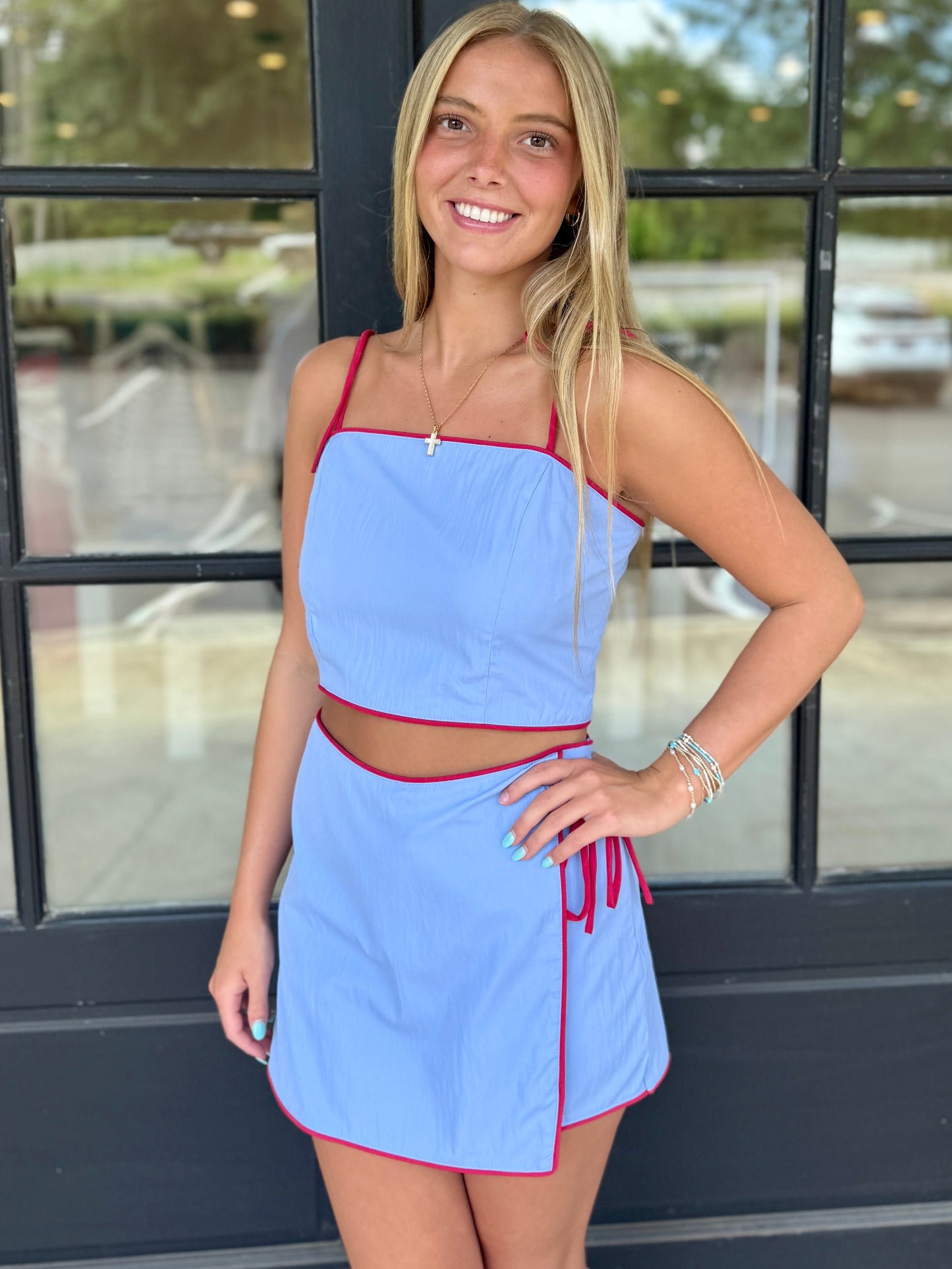 Rebel Bow-Tie Wrap Skort