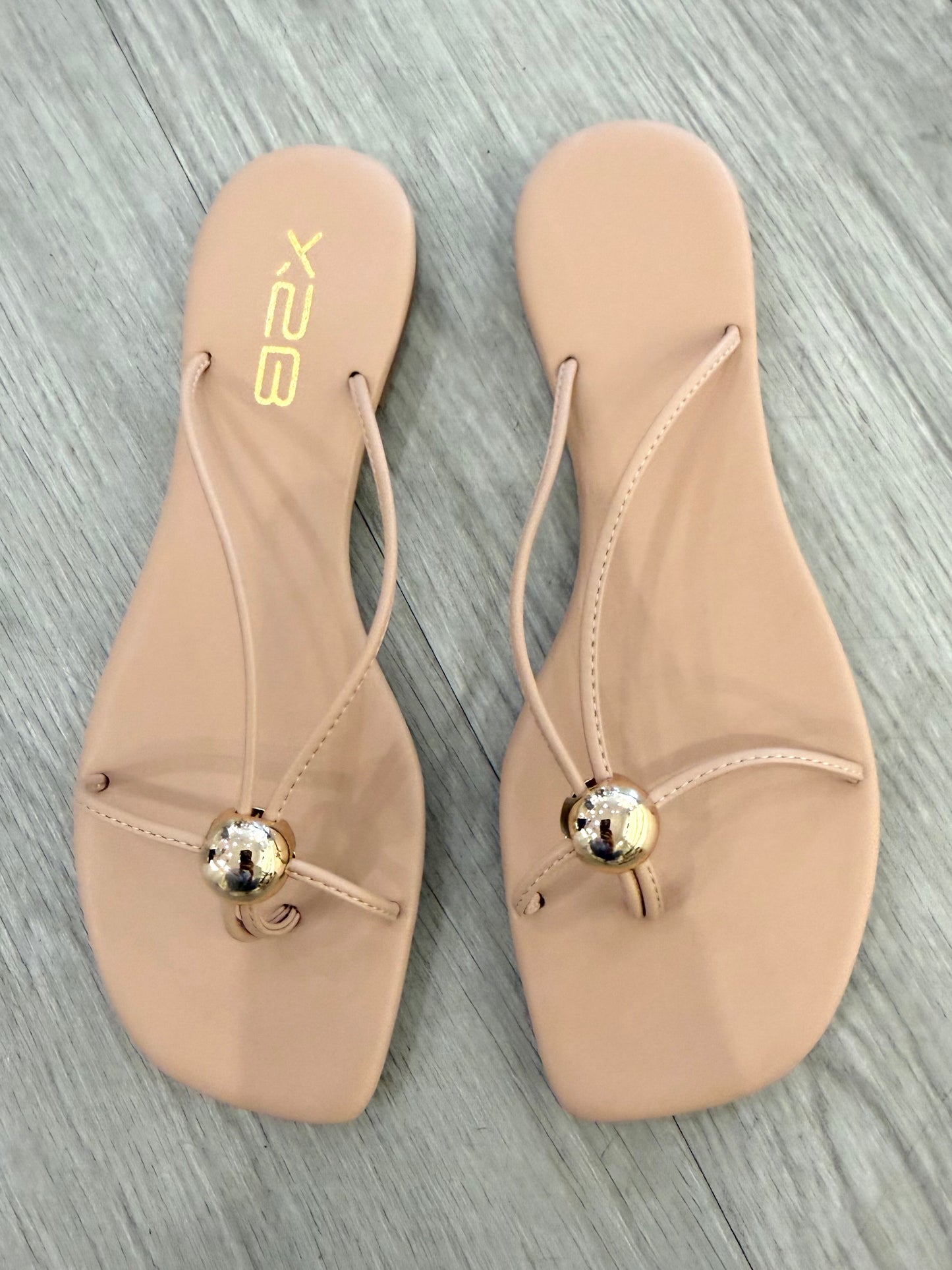 Nude Orb Flip Flop