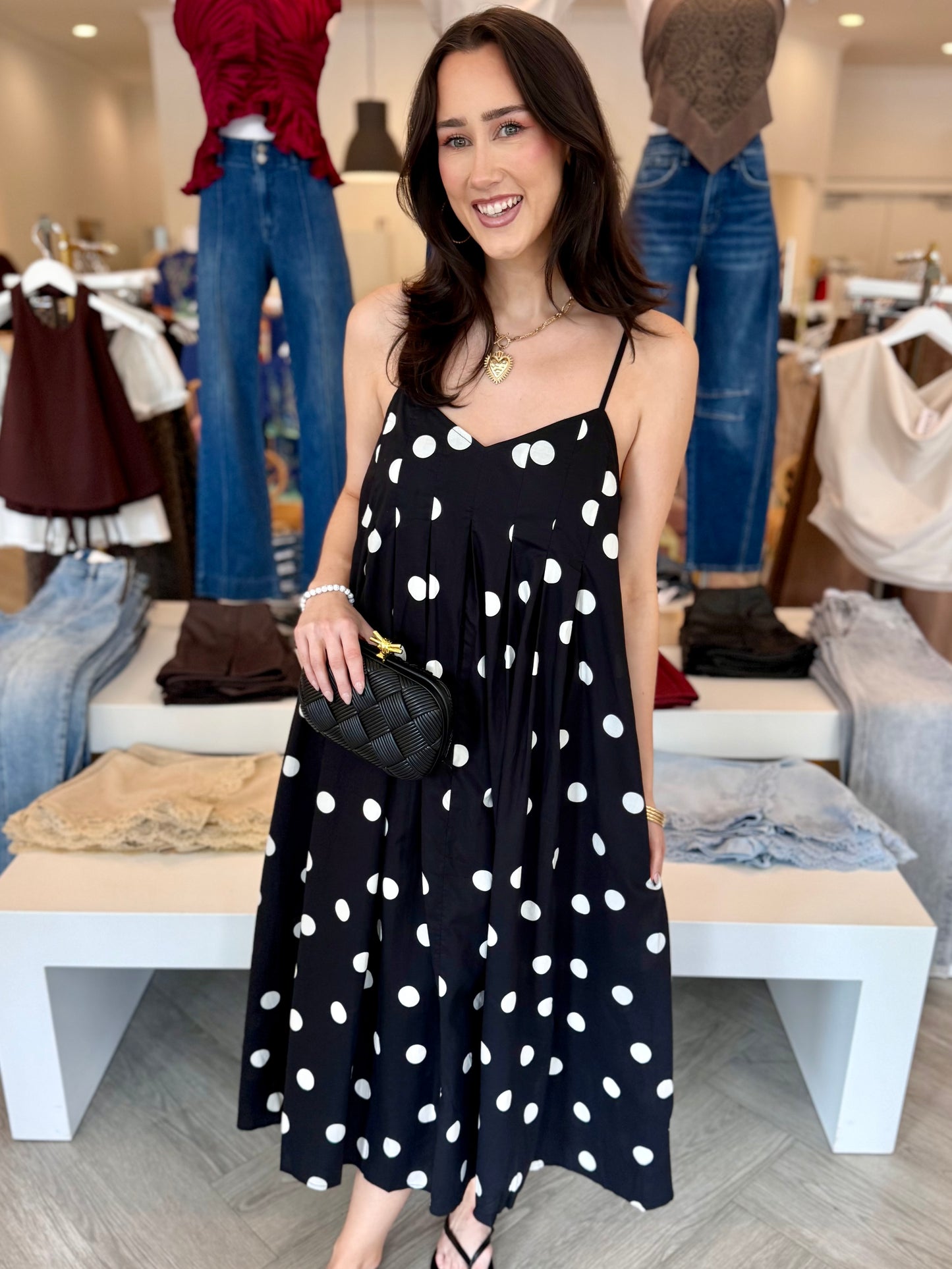 Black Polka Dot Dress