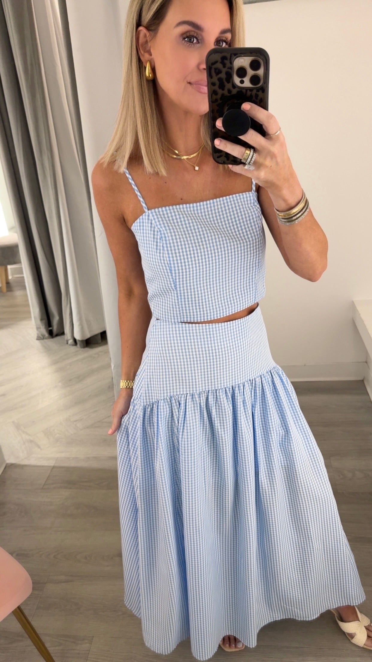 Gingham Top  (5 Colors)