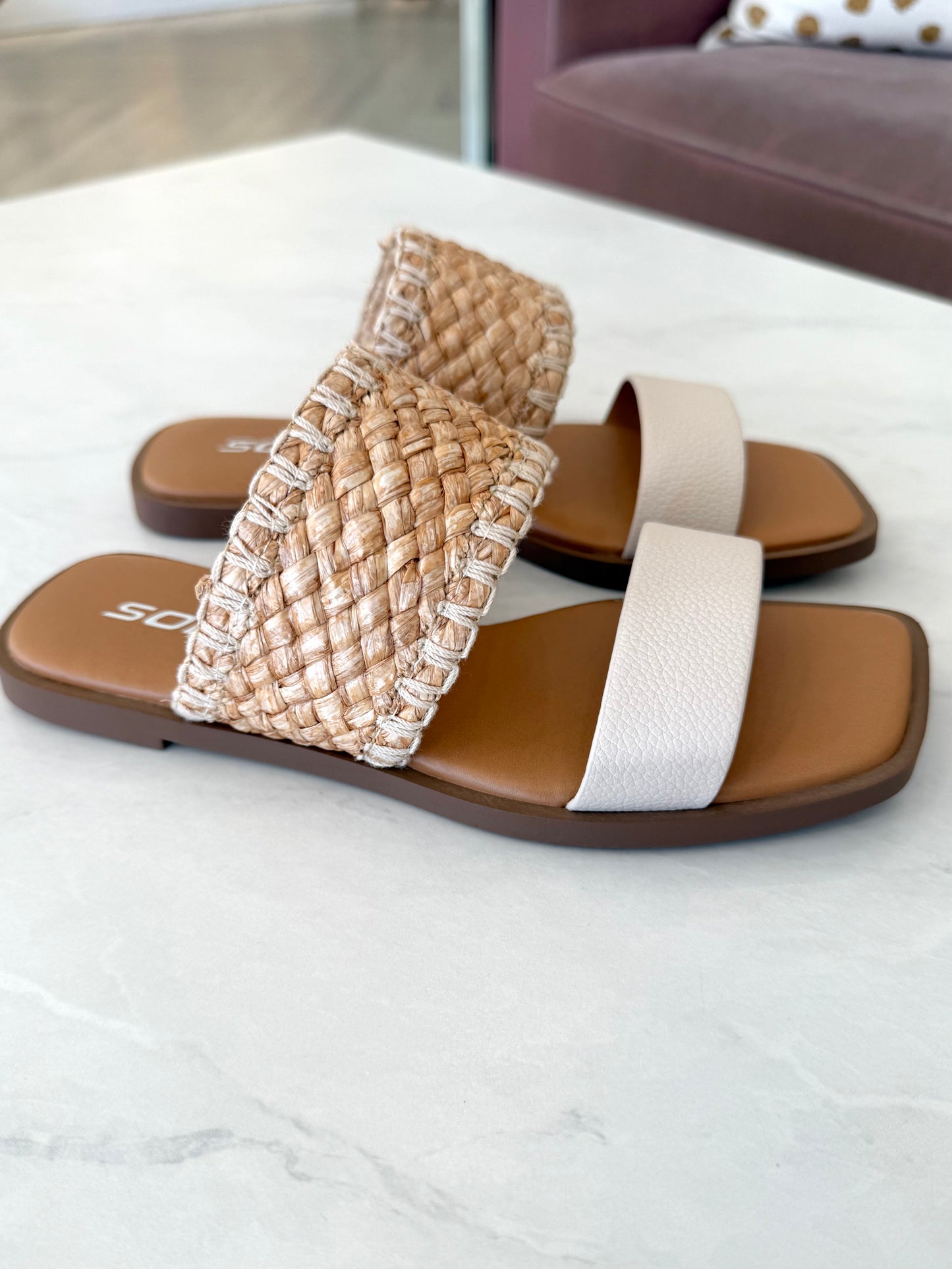 Raffia Strap Sandal