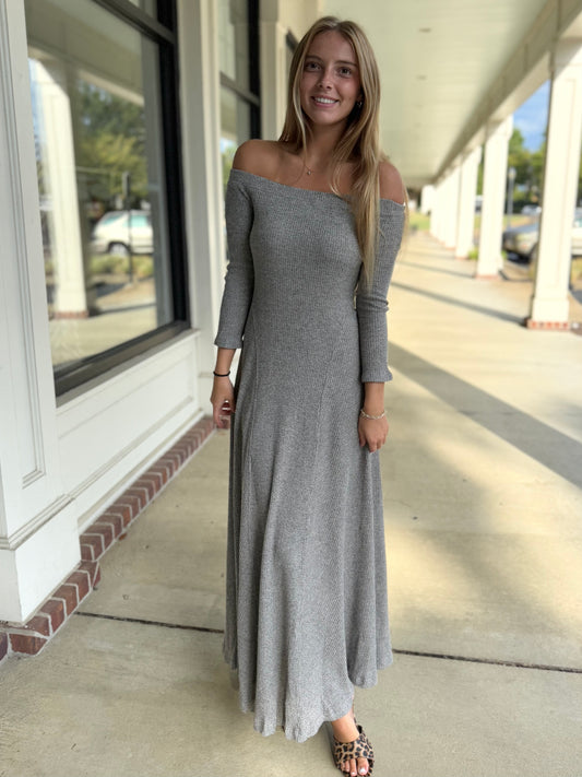 Grey O/S Sweater Dress