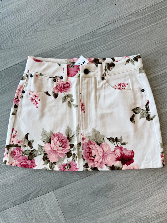 Rose Garden Denim Skirt