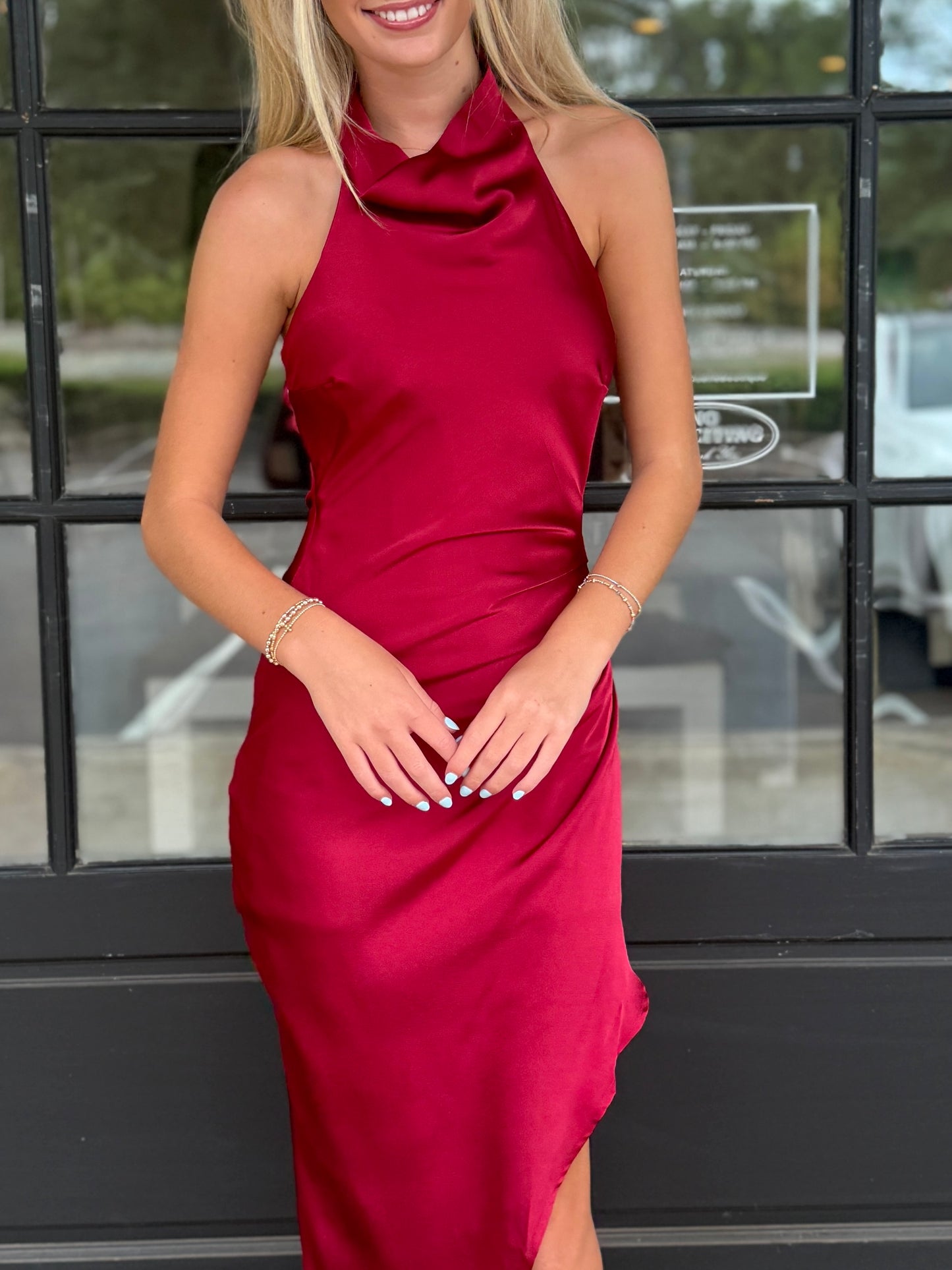 Wine Night Halter Midi
