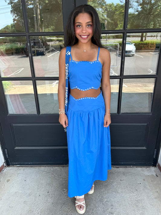 Memphis Metallic Maxi Skirt