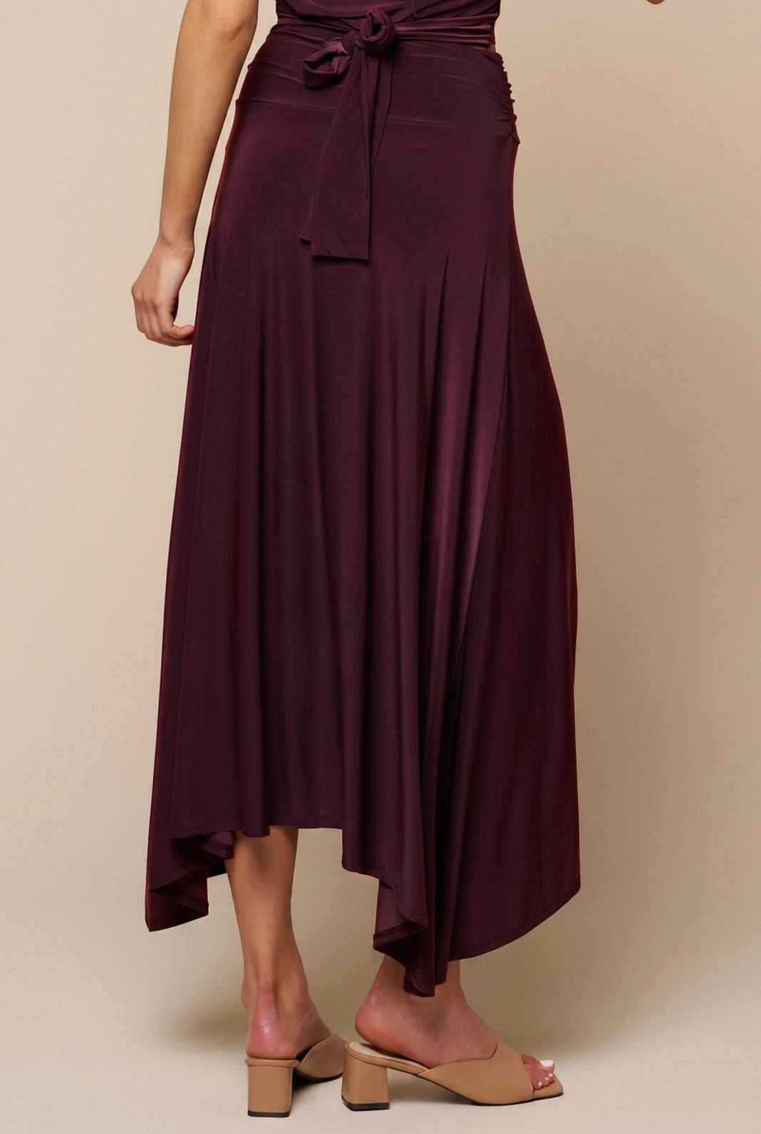 Raisin Automatic Midi Skirt