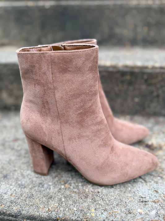 Skyelar Suede Bootie (3 colors)