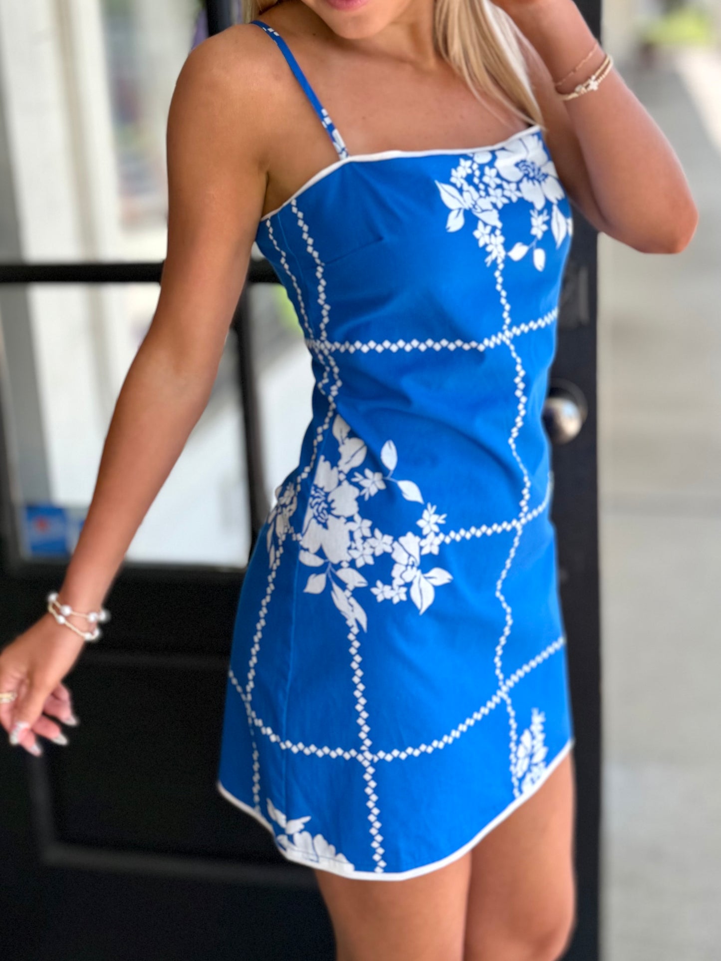 Cobalt Blue Tube Mini Dress