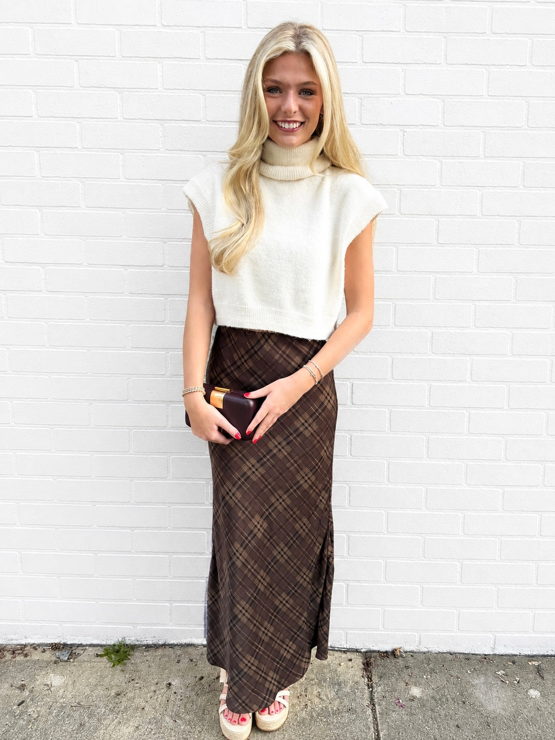 Turtle Neck Knit Top