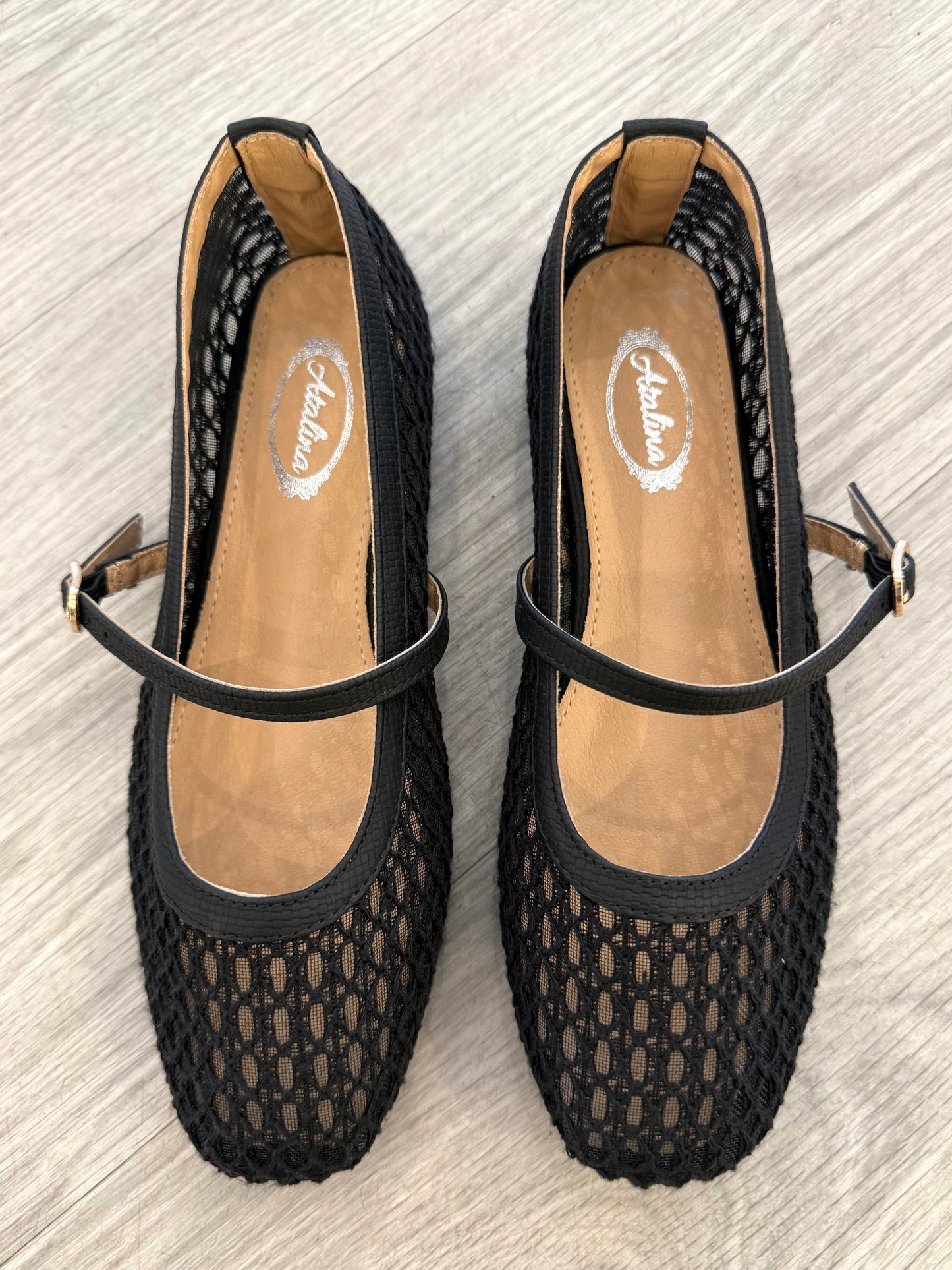Black Lace Woven Mary Jane